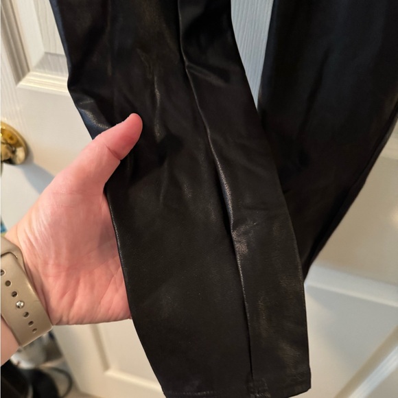 SPANX Black Faux Leather Leggings-Sz XL-gently worn - Picture 4 of 4
